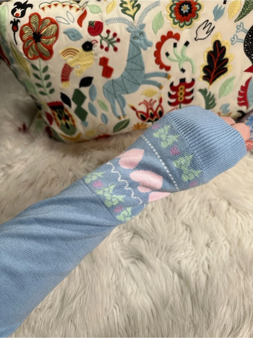 Dolls Kill • Sugar Thrillz Pastel Passion For You Intarsia Knit Sweater